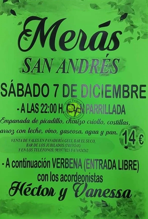 Fiesta de San Andrés 2019 en Merás