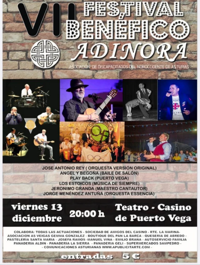 Puerto de Vega acoge el VII Festival Benéfico ADINORA 2019