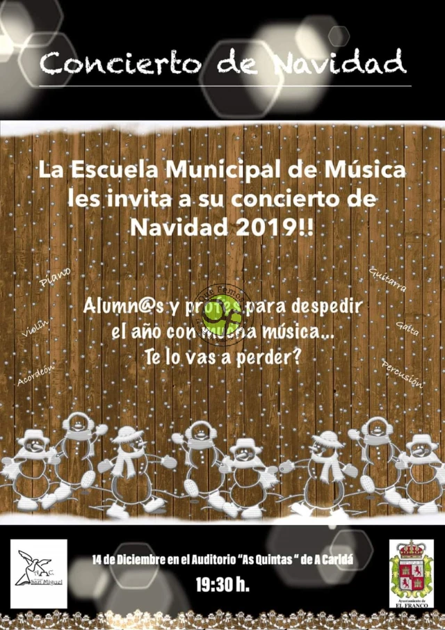 Concierto de Navidad 2019 de la Escuela de Música de El Franco