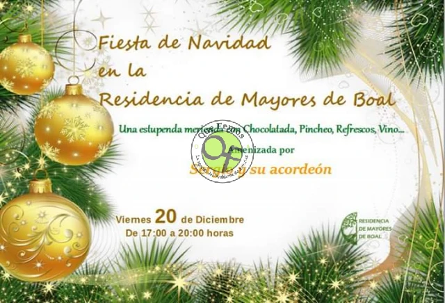La Residencia de Mayores de Boal celebra una gran fiesta de Navidad