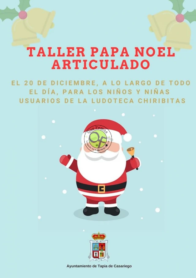 Taller Papa Noel Articulado en Tapia de Casariego