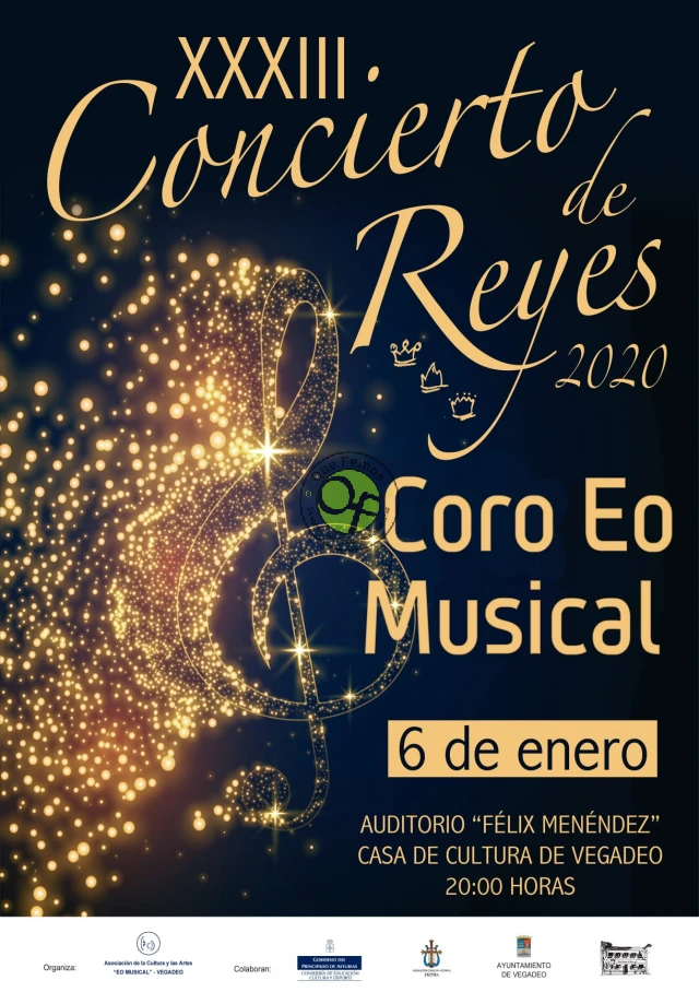XXXIII Concierto de Reyes 2020 del Coro Eo Musical en Vegadeo
