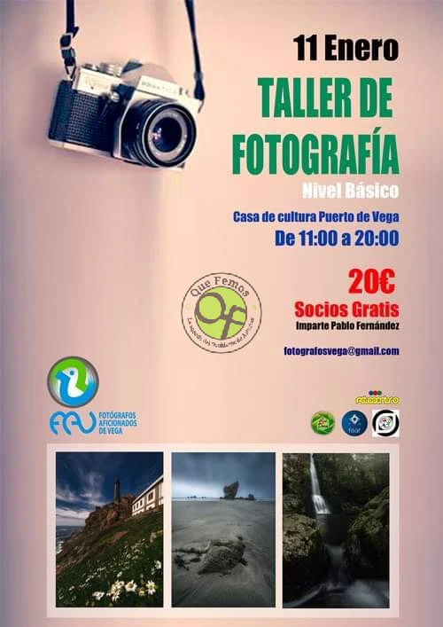 FAV organiza un Taller de fotografía en Puerto de Vega