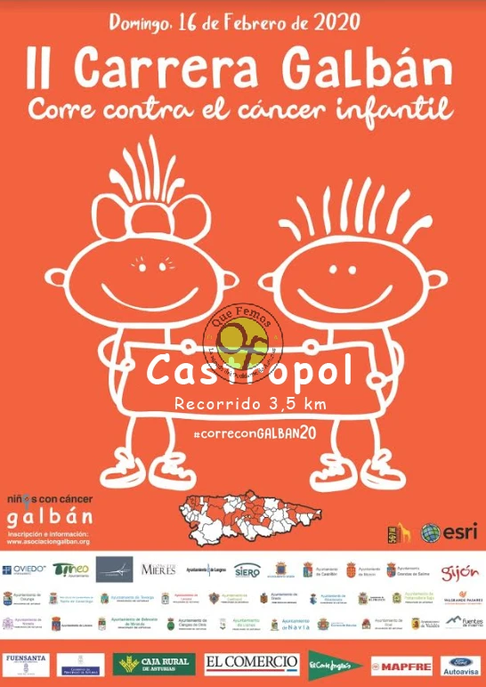 II Carrera Galbán contra el cáncer infantil 2020: Castropol