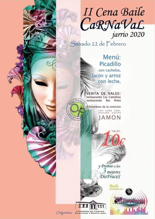 II Cena-baile de Carnaval 2020 en Jarrio