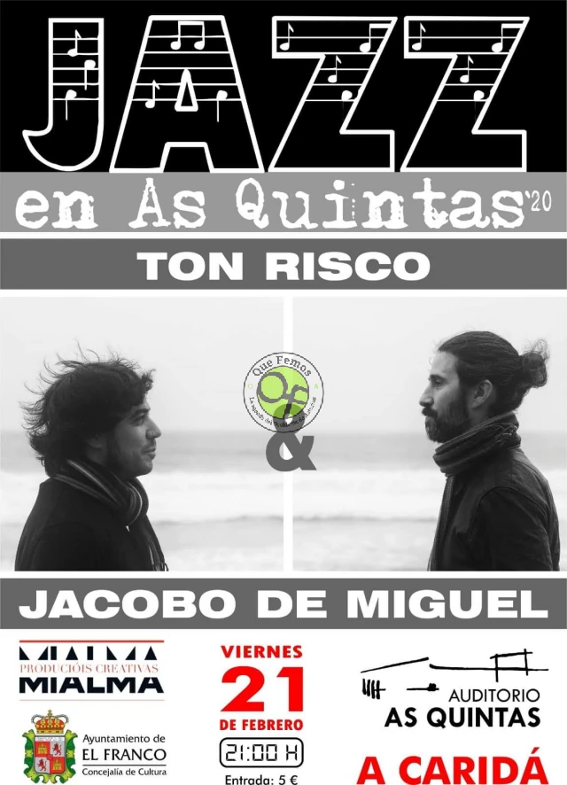 El jazz vuelve a As Quintas de la mano de Ton Risco y Jacobo de Miguel
