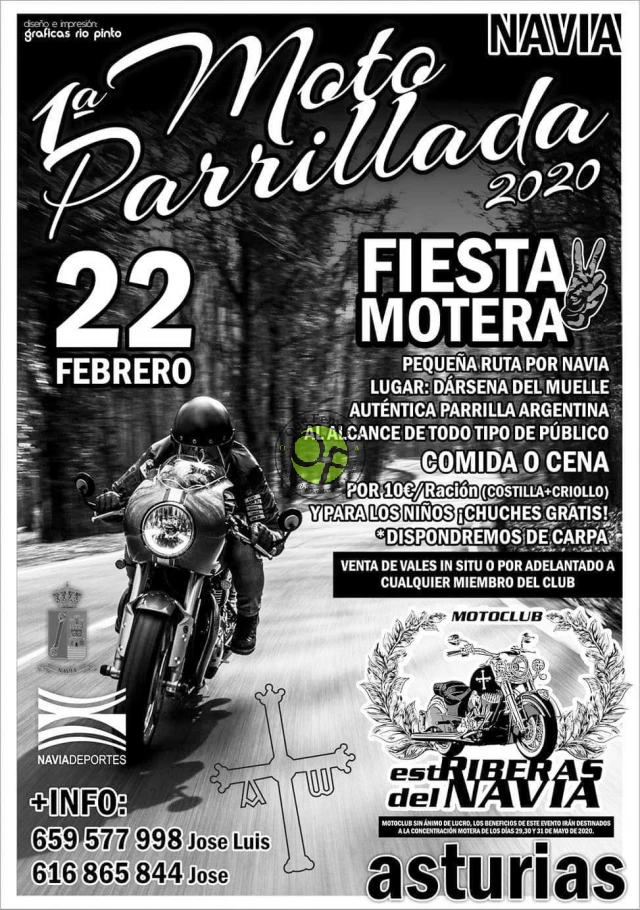 1ª Moto Parrillada y gran Fiesta Motera 2020 en Navia