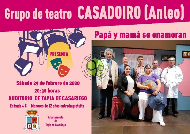 El grupo de teatro Casadoiro visita Tapia con la obra 