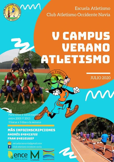 V Campus Verano Atletismo 2020 en Navia