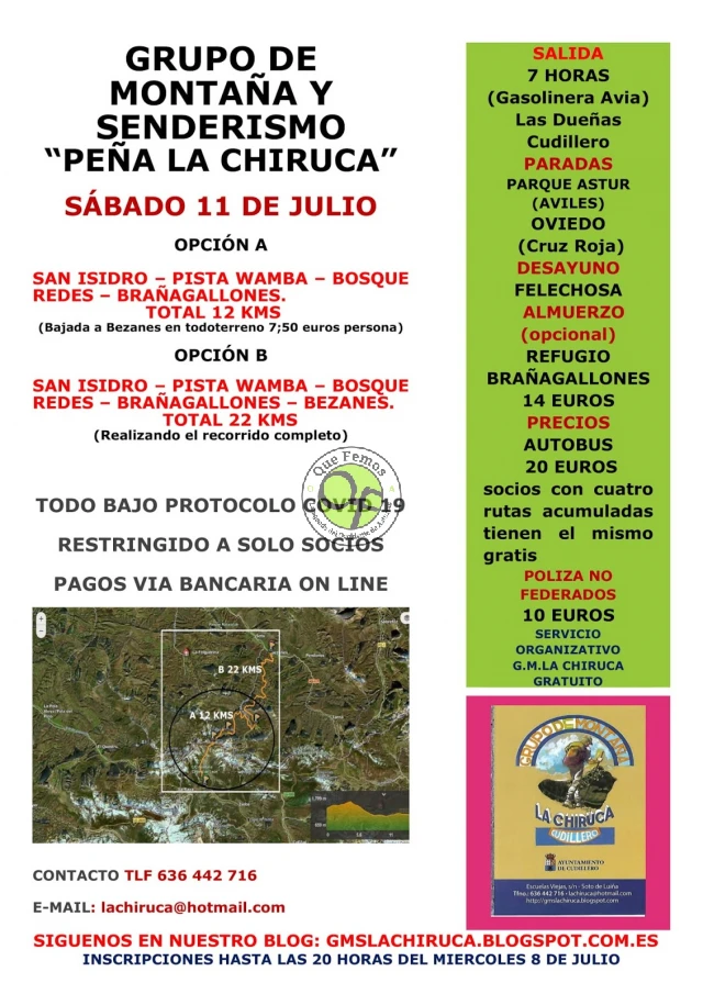 Grupo de Montaña La Chiruca: San Isidro-Bosque de Redes-Brañagallones-Bezanes