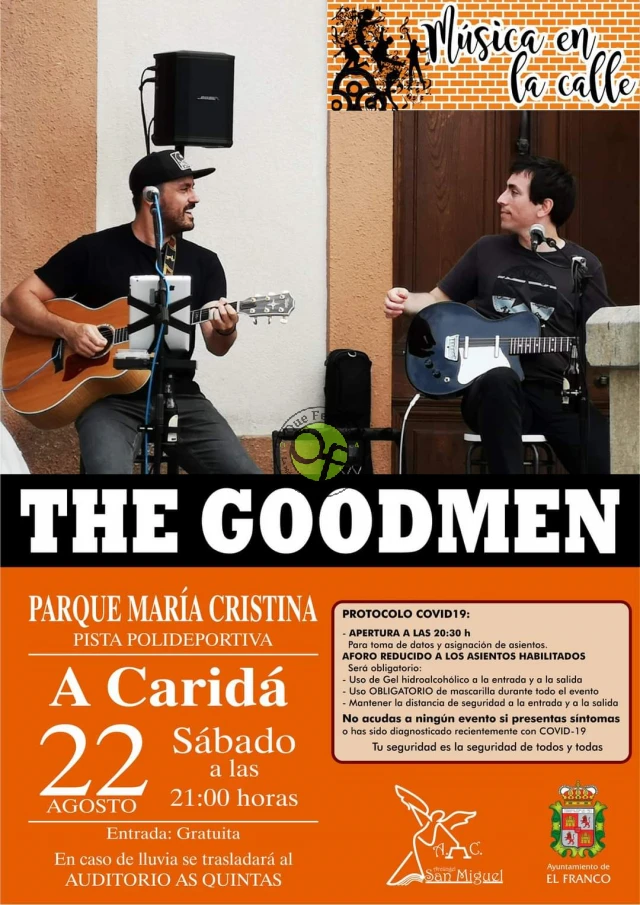 Concierto de The Goodmen en A Caridá