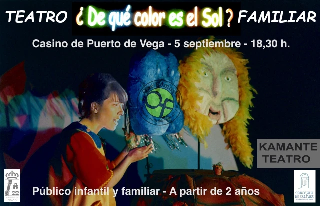 Teatro infantil en Puerto de Vega con Kamante Teatro