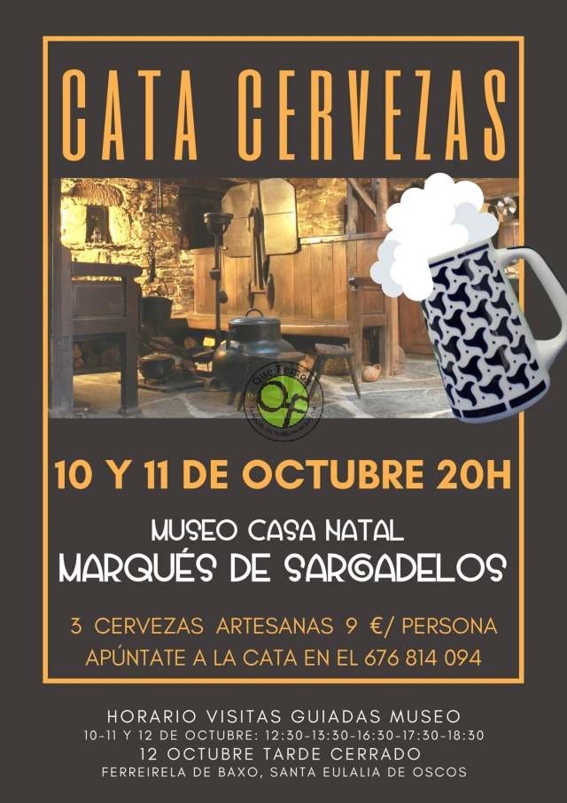 Cata de cervezas y visitas guiadas en el Museo casa natal Marqués de Sargadelos de Santalla de Oscos