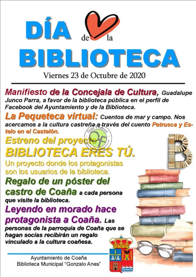 El Día de la Biblioteca 2020 llega a Coaña