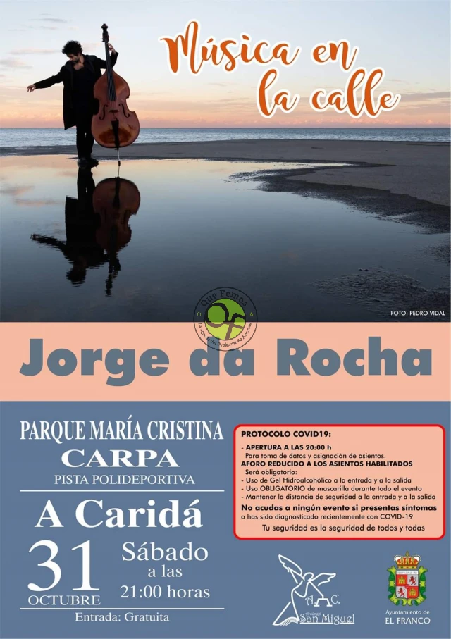 Música en la calle en A Caridá con Jorge Da Rocha (APLAZADO)