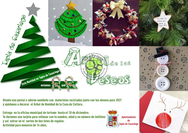 Tapia de Casariego adorna su Navidad con un gran Árbol de los Deseos