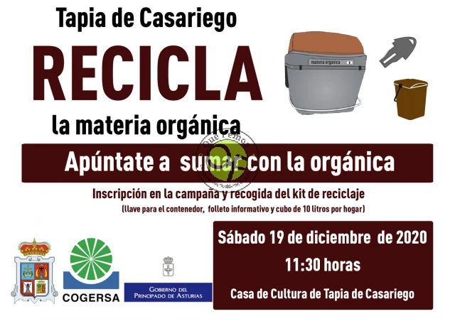En Tapia se recicla la materia orgánica