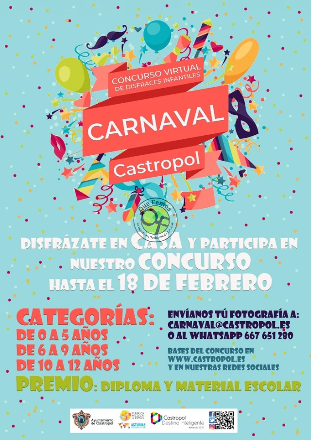 Concurso Virtual Infantil de Disfraces 2021 en Castropol