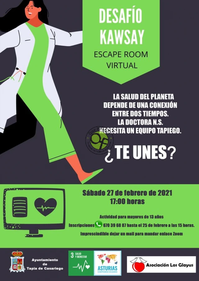 Escape Room Virtual Desafío Kawsay en Tapia de Casariego
