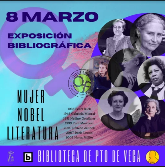 Las Mujeres Nobel de la Literatura llegan a la Biblioteca de Puerto de Vega en el 8M