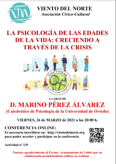 Marino Pérez Álvarez protagoniza la próxima conferencia organizada por la Asociación Viento del Norte