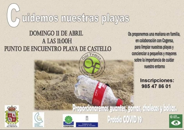 Limpieza de playas en El Franco