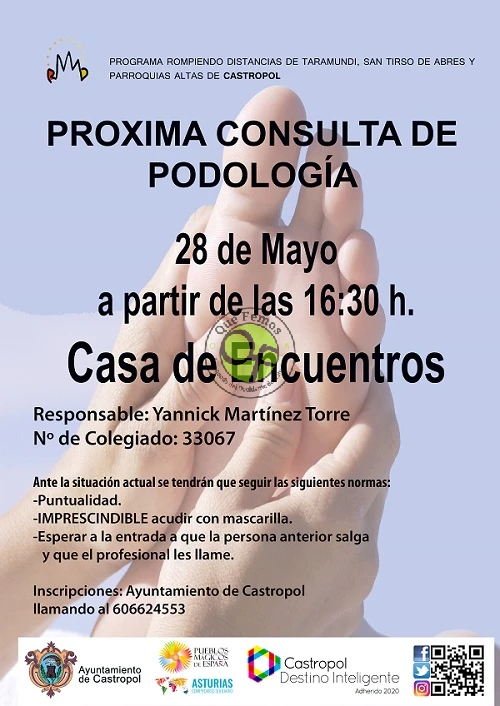 Consulta de podología en Presno y Castropol