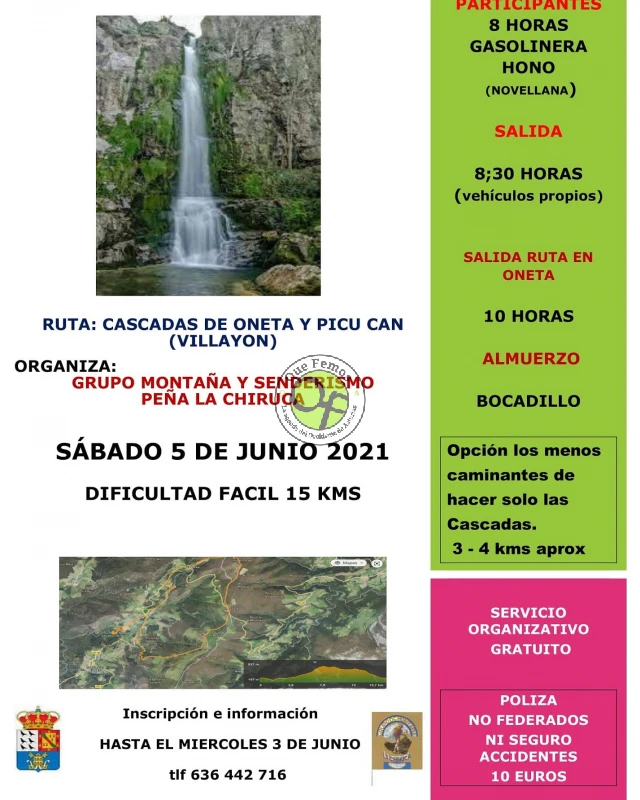 La Chiruca de Cudillero: ruta de las cascadas de Oneta y Pico Can