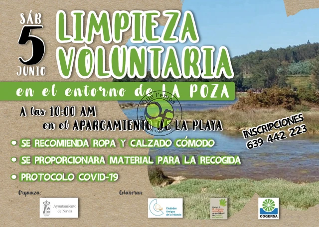 Limpieza voluntaria en el entorno de La Poza