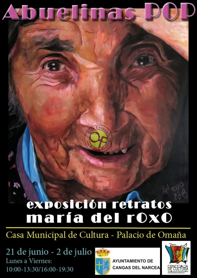 La exposición de retratos de María del Roxo 