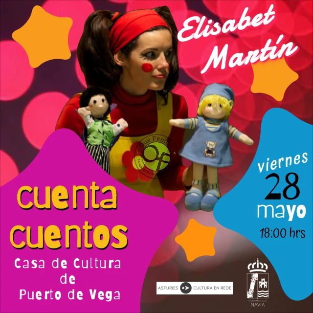 Los cuentos, conseyes y marionetes de Elisabet Martín acuden a la Casa de Cultura de Puerto de Vega