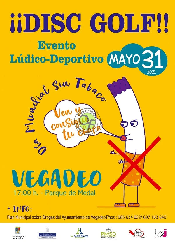 Vegadeo celebra el Día Mundial sin Tabaco 2021