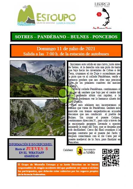 Grupo de Montaña Estoupo: Ruta a Sotres-Pandébano-Bulnes-Poncebos