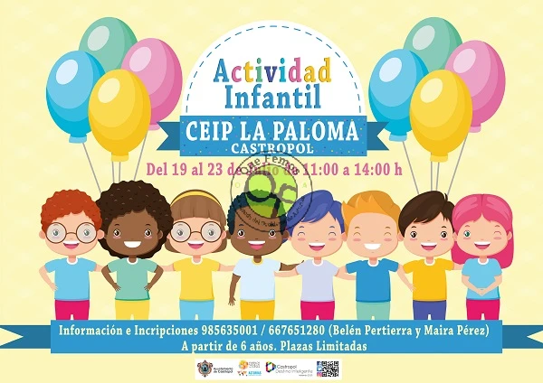 Actividades infantiles en el CEIP La Paloma de Castropol