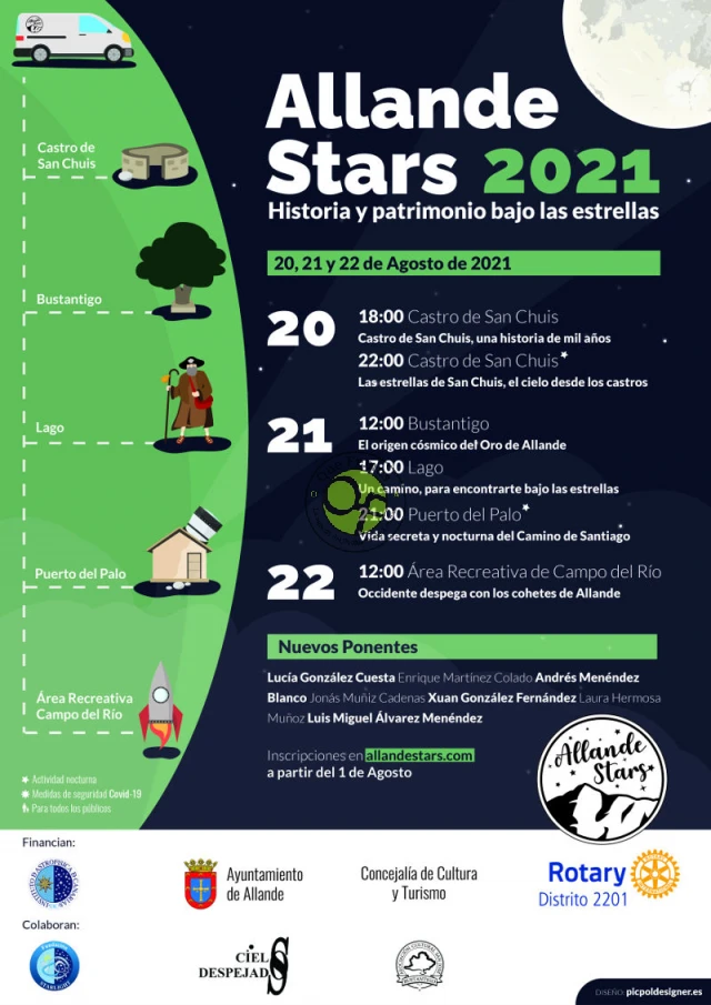 Allande Stars 2021: las estrellas desde el cielo de Allande