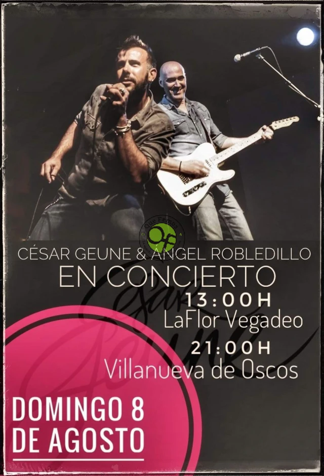 Concierto de César Geune & Ángel Robledillo en Vegadeo y los Oscos
