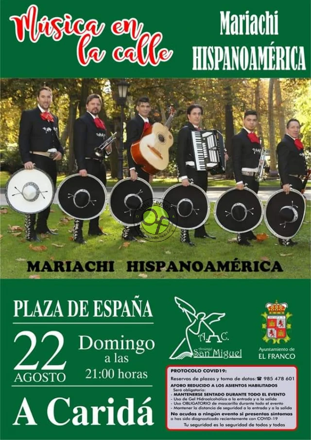 Mariachi Hispanoamérica de concierto en A Caridá