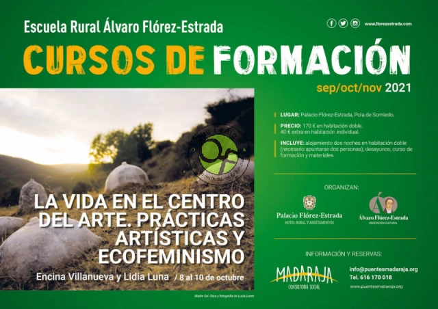 Curso sobre prácticas artísticas y ecofeminismo en la Escuela Rural Álvaro Flórez-Estrada