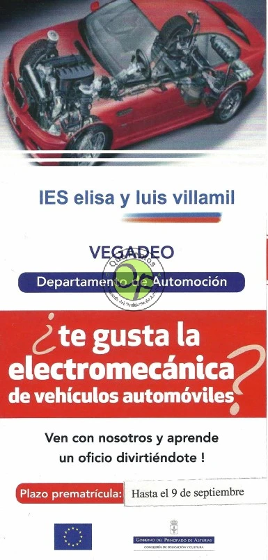 El IES Elisa y Luis Villamil de Vegadeo oferta un ciclo medio de Electromecánica de Vehículos Automóviles