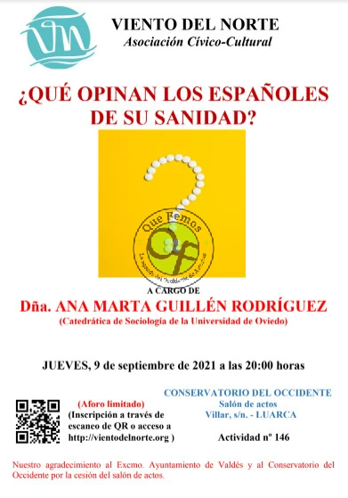 Conferencia sobre sanidad española en Valdés