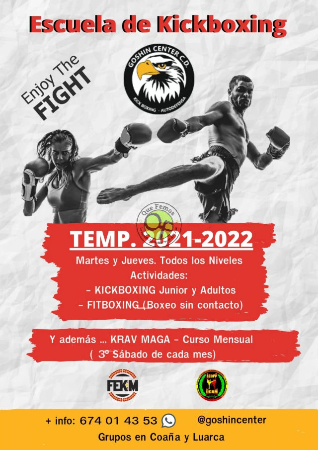 Kickboxing y Fitboxing en Goshin Center C.D.: 2021-2022