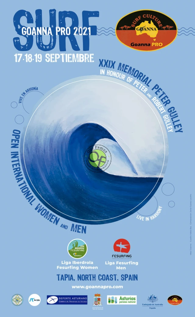 Campeonato de Surf Goanna-Pro 2021 en Tapia de Casariego