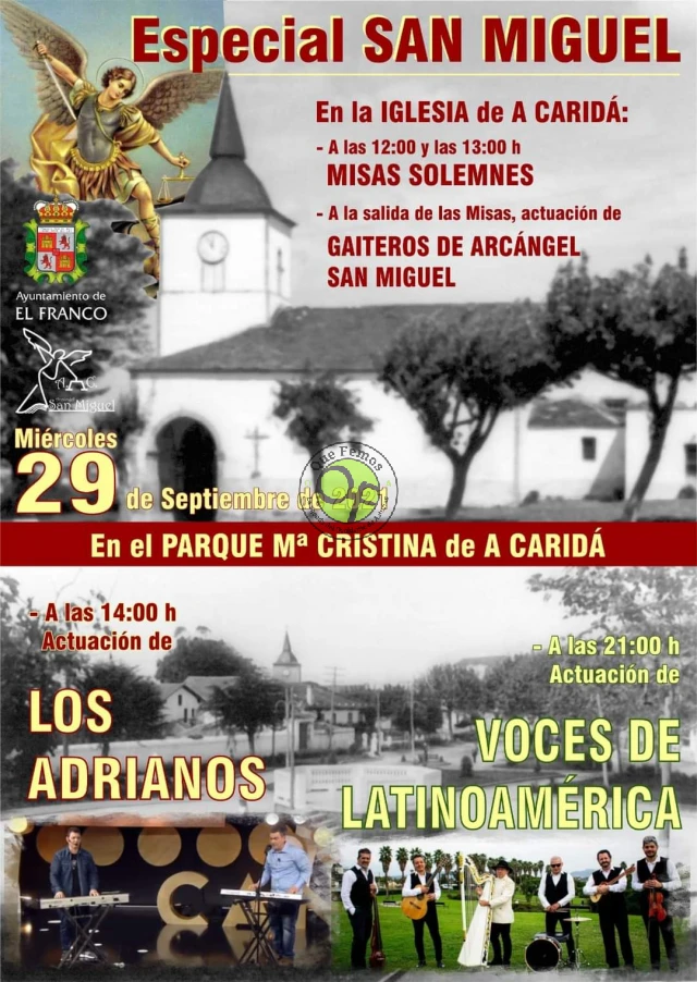 Fiesta de San Miguel 2021 en A Caridá