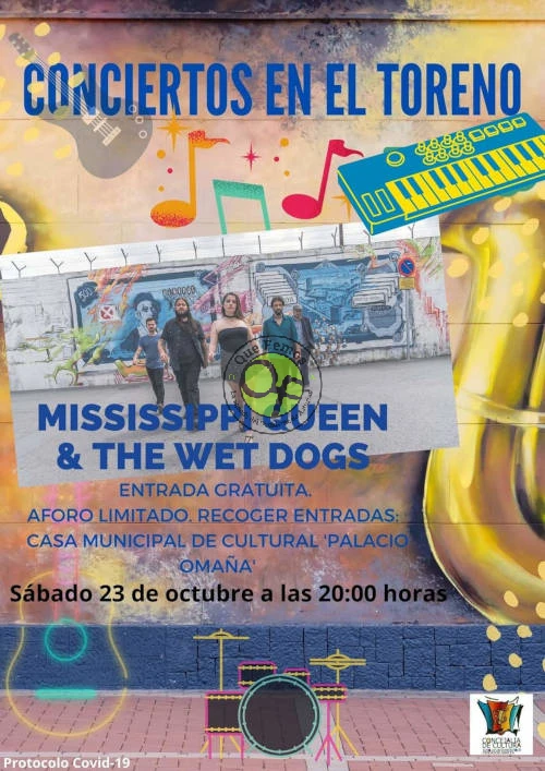 Mississippi Queen & The Wet Dogs en concierto en el teatro Toreno