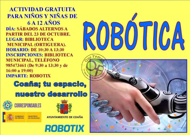 Robótica para infancia en Coaña con Robotix