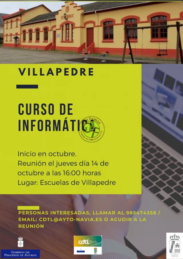 Curso de informática en Villapedre con el CDTL de Navia