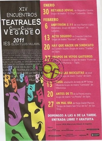 XIV Encuentros teatrales en Vegadeo: 