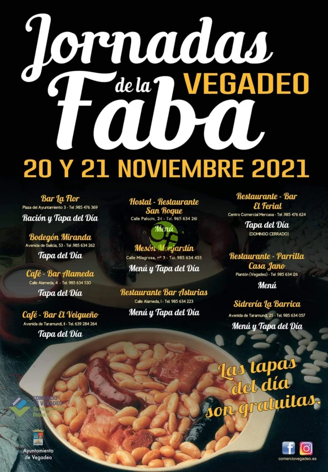 Jornadas Gastronómicas de la Faba 2021 en Vegadeo