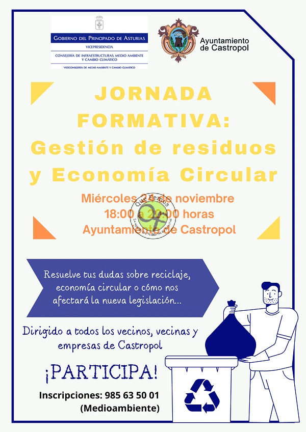 Jornada Formativa: Gestión de residuos y Economía Circular en Castropol