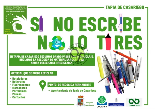 Nueva campaña de reciclaje en Tapia de Casariego bajo el lema 